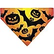 Show in main carousel: Buckle-Down Halloween Bats & Jack O Lanterns Pumpkins Slip-On Dog Bandana, Orange slide 2 of 6
