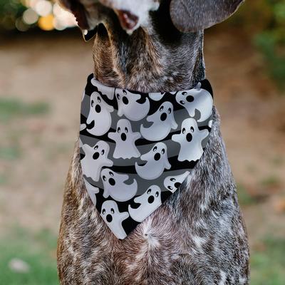 Show full view: Buckle-Down Ghosts Scattered Slip-On Dog Bandana, White slide 4 of 7