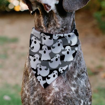 Show full view: Buckle-Down Ghosts Scattered Slip-On Dog Bandana, White slide 5 of 7