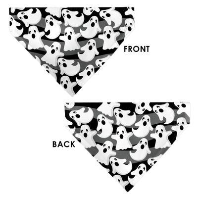 Show full view: Buckle-Down Ghosts Scattered Slip-On Dog Bandana, White slide 3 of 7