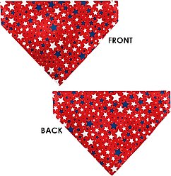 Buckle-Down Americana Stars Slip-On Dog Bandana, Red slide 2 of 7