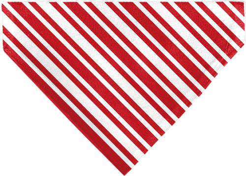 Show full view: Buckle-Down Candy Cane3 Stripe Slip-On Dog Bandana, Red slide 2 of 6