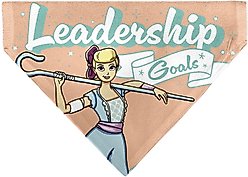 Buckle-Down Disney Toy Story Bo Peep Leadership Goals Slip-On Dog Bandana, Pink