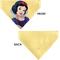 Show in main carousel: Buckle-Down Disney Snow White Smiling Face Slip-On Dog Bandana, Yellow slide 3 of 6
