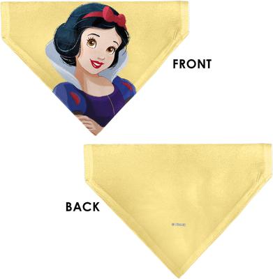Show full view: Buckle-Down Disney Snow White Smiling Face Slip-On Dog Bandana, Yellow slide 3 of 6