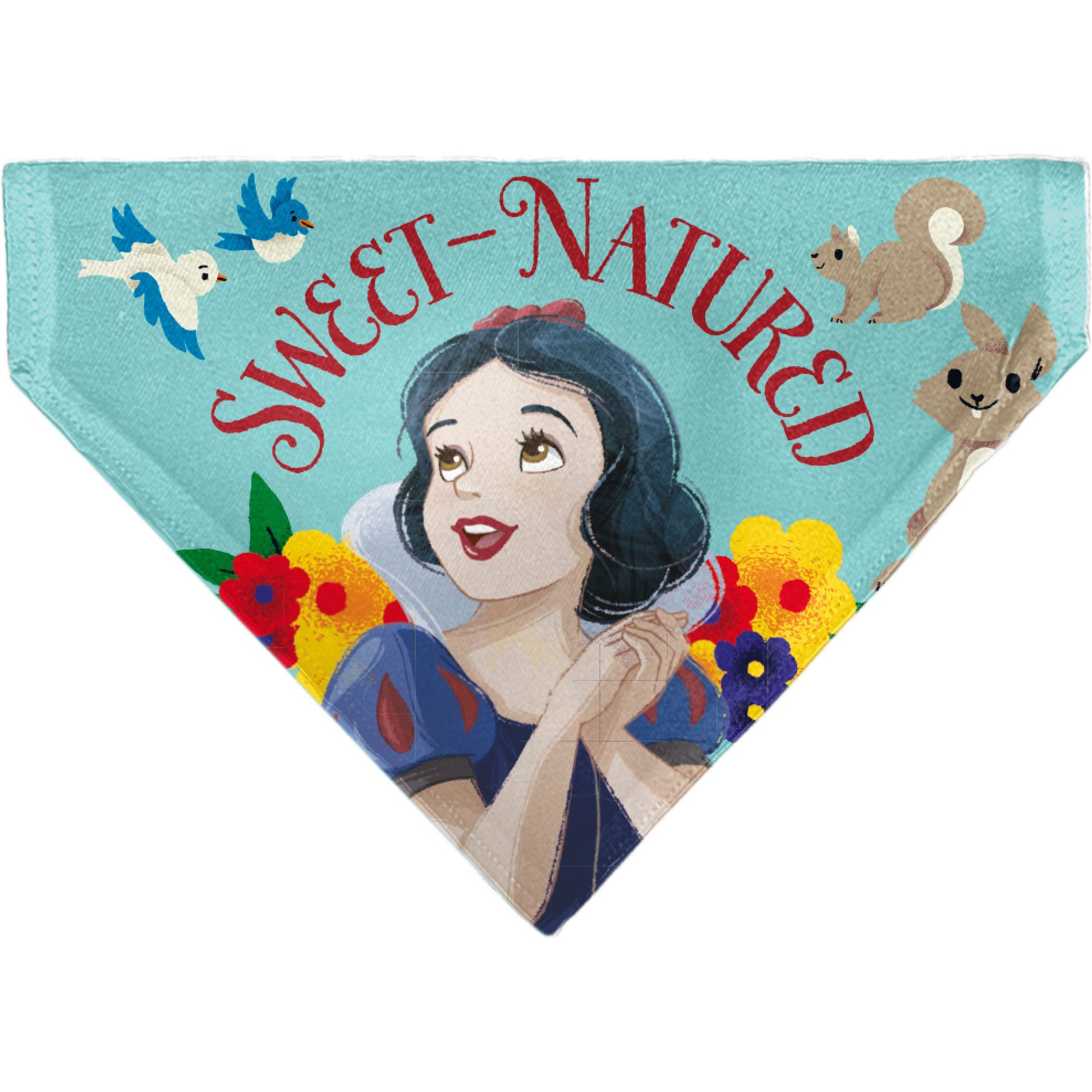 Buckle-Down Disney Snow White Sweet Natured Slip-On Dog Bandana, Blue
