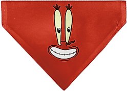 Buckle-Down SpongeBob SquarePants Mr. Krabs Close Up Slip-On Dog Bandana, Red