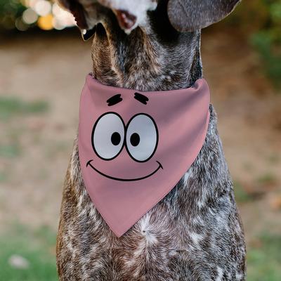 Show full view: Buckle-Down SpongeBob SquarePants Patrick Star Close Up Slip-On Dog Bandana, Pink slide 4 of 6