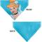 Show in main carousel: Buckle-Down Disney Cinderella Face Slip-On Dog Bandana, Blue slide 3 of 6