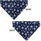 Show in main carousel: Buckle-Down Christmas Snowflakes Slip-On Dog Bandana, Blue slide 4 of 7