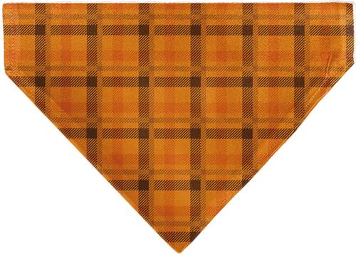 Show full view: Buckle-Down Plaid Slip-On Dog Bandana, Orange slide 2 of 6