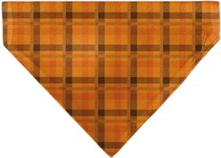 Buckle-Down Plaid Slip-On Dog Bandana, Orange