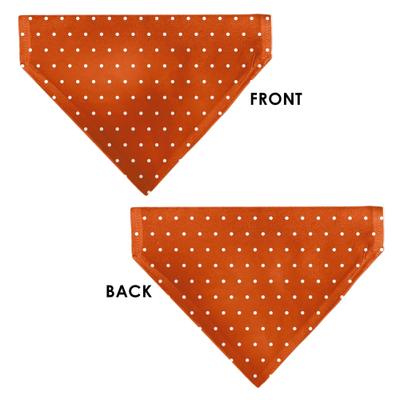 Show full view: Buckle-Down Mini Polka Dots Slip-On Dog Bandana, Orange slide 4 of 7