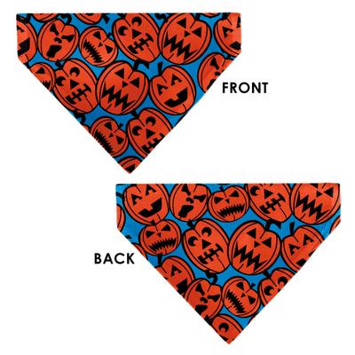 Show full view: Buckle-Down Jack O Lanterns Slip-On Dog Bandana, Blue slide 3 of 6