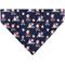 Show in main carousel: Buckle-Down Christmas Holiday Santa & Snowman Collage Slip-On Dog Bandana, Navy slide 2 of 6