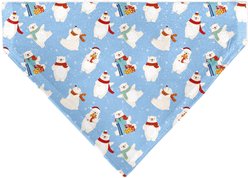 Buckle-Down Christmas Holiday Polar Bear Poses Slip-On Dog Bandana, Baby Blue slide 2 of 6