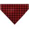Show in main carousel: Buckle-Down Christmas Holiday Pajama Plaid Slip-On Dog Bandana, Red/Black slide 1 of 6