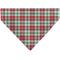 Show in main carousel: Buckle-Down Christmas Holiday Pajama Plaid Slip-On Dog Bandana, Beige/Red/Green slide 2 of 6