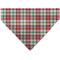 Show in main carousel: Buckle-Down Christmas Holiday Pajama Plaid Slip-On Dog Bandana, Beige/Red/Green slide 1 of 6