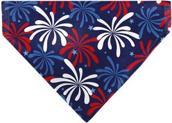 Buckle-Down Americana Fireworks Show Slip-On Dog Bandana, Blue