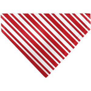 Buckle-Down Candy Cane3 Stripe Slip-On Dog Bandana, Red