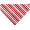 Show in main carousel: Buckle-Down Candy Cane3 Stripe Slip-On Dog Bandana, Red slide 1 of 6
