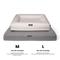 Show in main carousel: Nandog Memory Foam Orthopedic Dog Bed, Gray, Medium slide 5 of 5