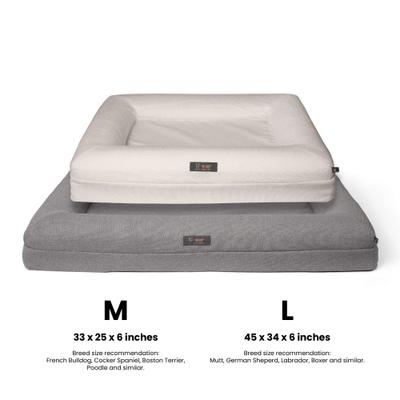 Show full view: Nandog Memory Foam Orthopedic Dog Bed, Gray, Medium slide 5 of 5