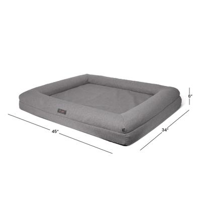 Show full view: Nandog Memory Foam Orthopedic Dog Bed, Gray, Large slide 5 of 7