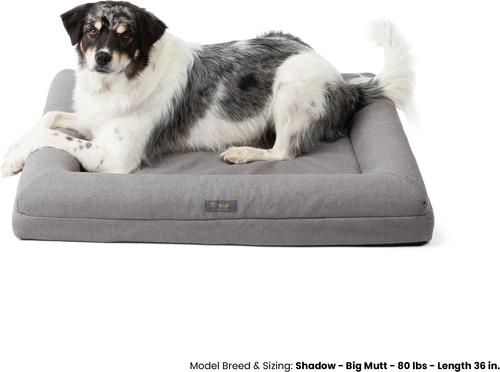 Show full view: Nandog Memory Foam Orthopedic Dog Bed, Gray, Large slide 3 of 7