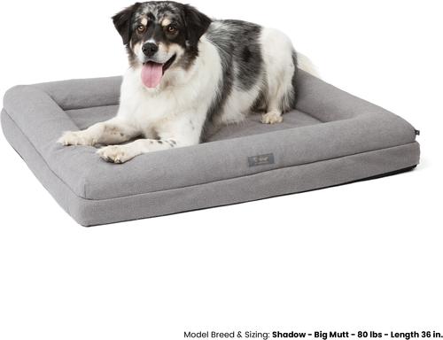 Show full view: Nandog Memory Foam Orthopedic Dog Bed, Gray, Large slide 6 of 7
