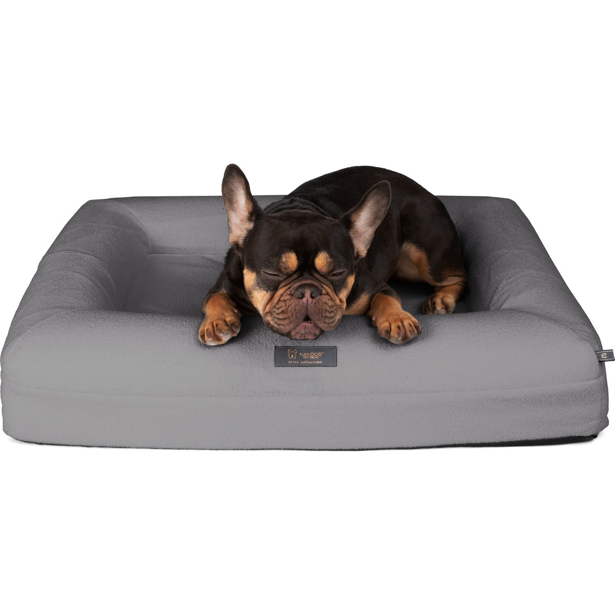 Nandog Memory Foam Orthopedic Dog Bed, Gray, Medium