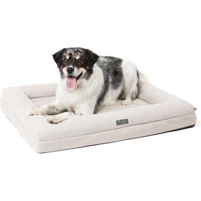 Nandog Memory Foam Orthopedic Dog Bed, White, Large