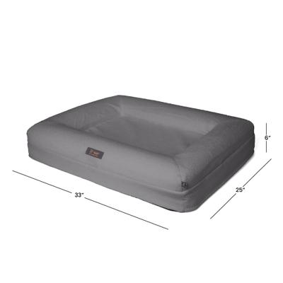 Show full view: Nandog Memory Foam Orthopedic Dog Bed, Gray, Medium slide 4 of 5
