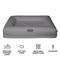 Show in main carousel: Nandog Memory Foam Orthopedic Dog Bed, Gray, Medium slide 3 of 5