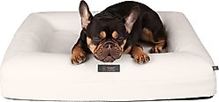 Nandog Memory Foam Orthopedic Dog Bed, White, Medium