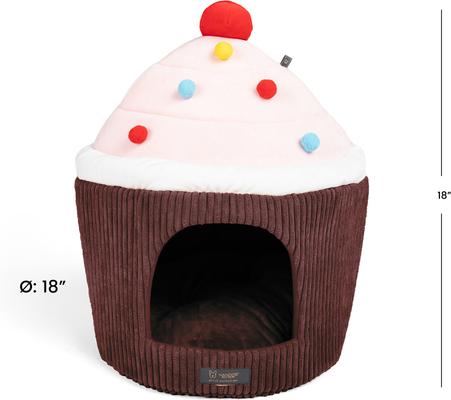 Show full view: Nandog Prive Collection Chocolate Cupcake Dog & Cat Bed slide 7 of 9