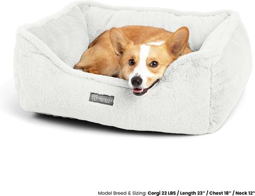 Show full view: Nandog Cloud Collection Dog & Cat Bed, Pearl White slide 3 of 7