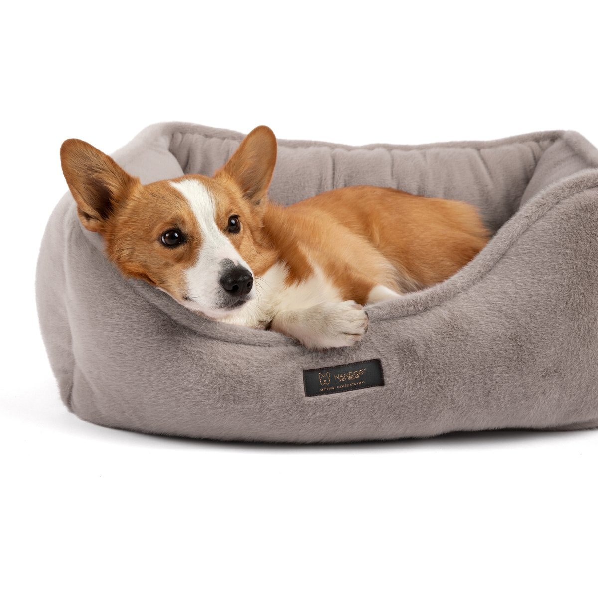 Nandog Dream ONE Cloud Reversible Dog & Cat Bed, Stone Beige