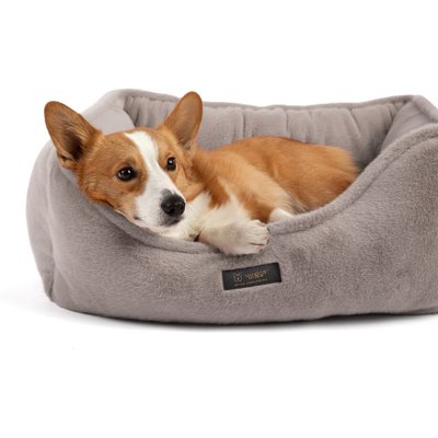 Nandog Nandog Dream ONE Cloud Reversible Dog & Cat Bed, Stone Beige