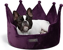 Nandog Prive Collection Crown Dog & Cat Bed, Purple