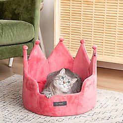 Nandog Prive Collection Crown Dog & Cat Bed, Pink