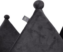 Nandog Prive Collection Crown Dog & Cat Bed, Dark Gray slide 2 of 7