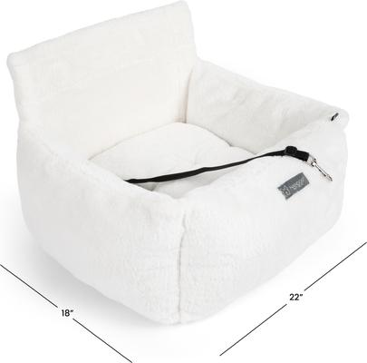 Show full view: Nandog Cloud Collection Cat & Dog Car Seat Bed, Ivory, Medium slide 5 of 8