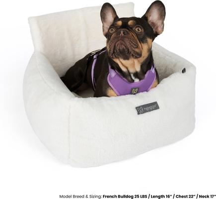 Show full view: Nandog Cloud Collection Cat & Dog Car Seat Bed, Ivory, Medium slide 2 of 8