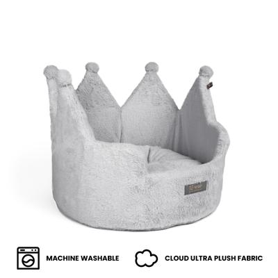 Show full view: Nandog Prive Collection Crown Cloud Dog & Cat Bed, Royal Gray slide 4 of 9