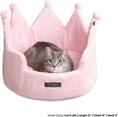 Show full view: Nandog Prive Collection Crown Cloud Dog & Cat Bed, Royal Blush slide 4 of 9