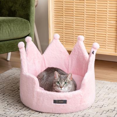 Show full view: Nandog Prive Collection Crown Cloud Dog & Cat Bed, Royal Blush slide 2 of 9