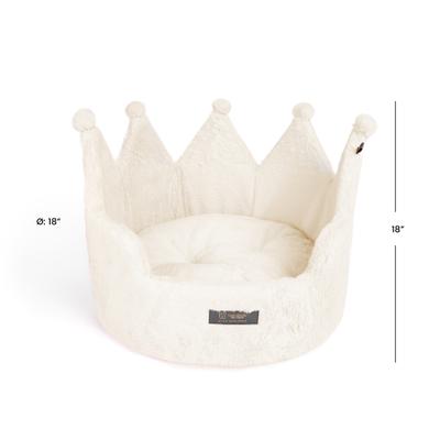 Show full view: Nandog Prive Collection Crown Cloud Dog & Cat Bed, Royal Ivory slide 4 of 7