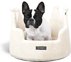 Nandog Prive Collection Crown Cloud Dog & Cat Bed, Royal Ivory